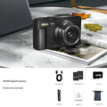 64MP 4K Digital Camera 18X Zoom & Flip Screen