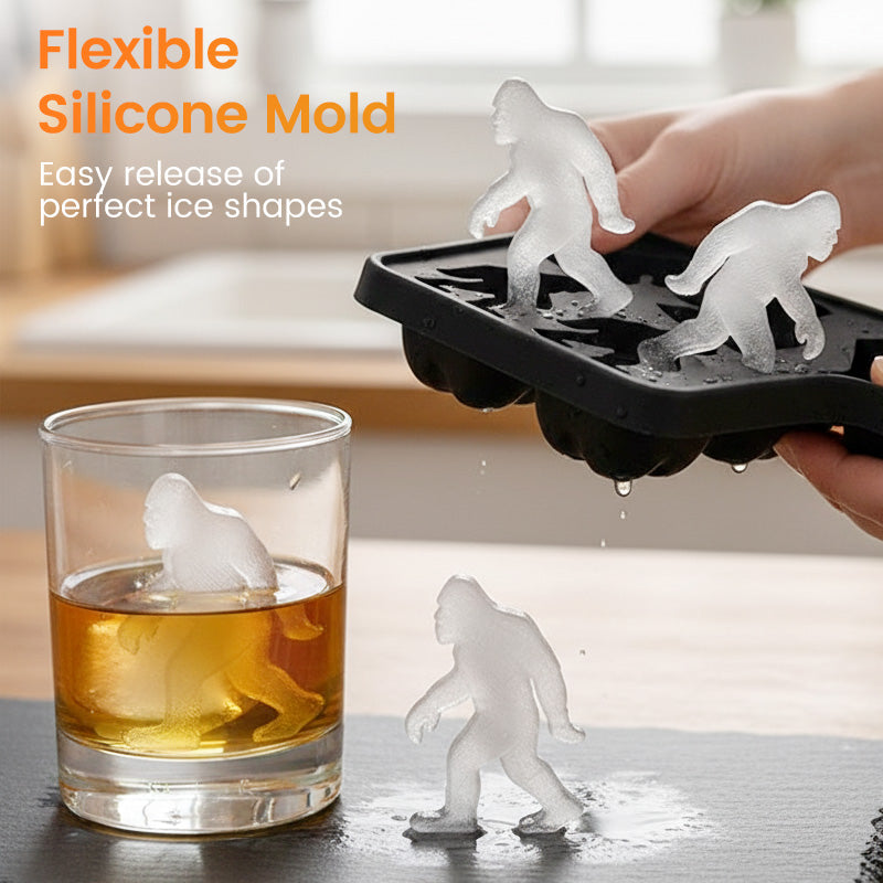 Bigfoot Ice Cube Mold – 3D Slow-Melting Sasquatch Ice